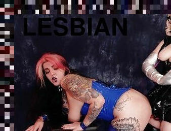 Lesbian Strap-on Pussy Fuck and Smoking Fetish Alternative Kinky MILFs