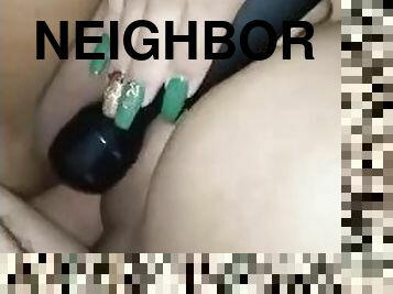 Fucking another neighbor with her Vibrator
