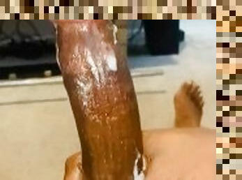 Chronic BBC stroker moans and talks dirty on the phone!!! Stays hard after he busts