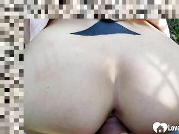 takaapäin, ulkotiloissa, pillu-pussy, amatööri, suihinotto, kova-seksi, nieleminen, pov, mälli, blondi