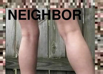 Neighbor wife got caught flashing while on her back porch (don’t tell hubby) 1st meet