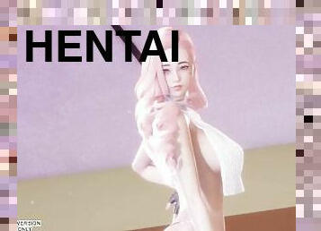 [MMD] LE SSERAFIM - Perfect Night Seraphine Sexy Kpop Dance League of Legends Uncensored Hentai 4K 6