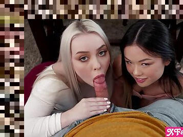 Thanksgiving Stepbro Is Thankful For His Penis And His Stepsisters Too With Lulu Chu