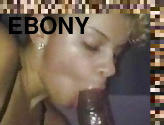 Pretty ebony sucking