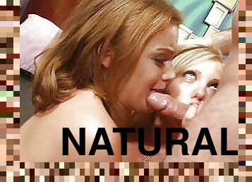 Rough FFM 3Some for Big natural Tits Ginger Teen and BFF