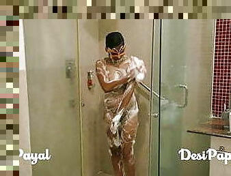 desi south indian girl young bhabhi Payal in bathroom