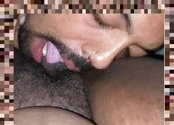 Eating some phat ebony pussy