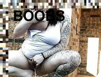 chubby girl milky boobs and piss