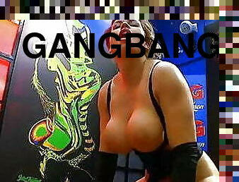 Chloe la moure in gangbang and blowbang actions