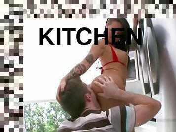 Punk Christy Mack Pussy Eaten In Kitchen