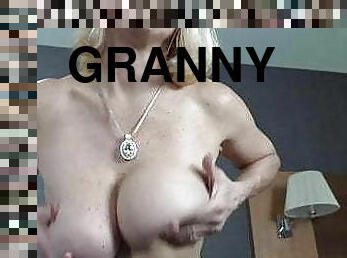 Granny with amazing tits and still fresh pussy