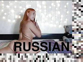 Beautiful russian girl webcam show (with music)