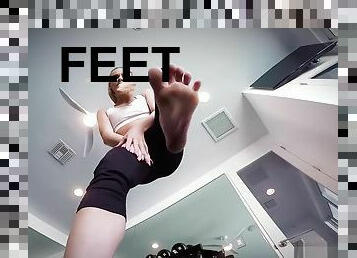 pés, fetiche, sozinho, ginásio, gigante