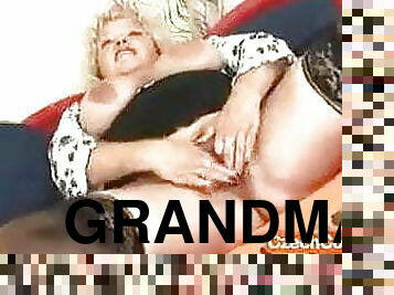 Big-breasted furry vagina grandma