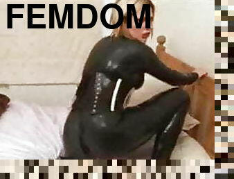 cul, gros-nichons, masturbation, chatte-pussy, milf, blonde, latex, femme-dominatrice