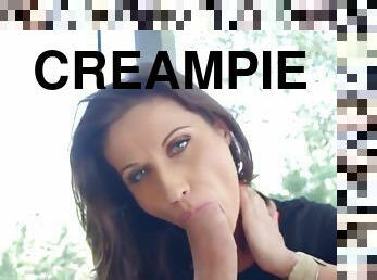 Stunning Madlin Moon performing in amazing creampie porn video