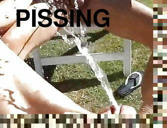 pissing