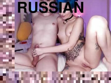 hot russian couple shemale and girl webcam