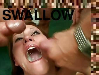 Girl Swallows 30 Loads