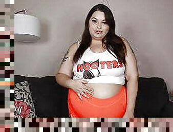 Hooters Girl Wants You Fatter - POV BHM Feedee - PREVIEW