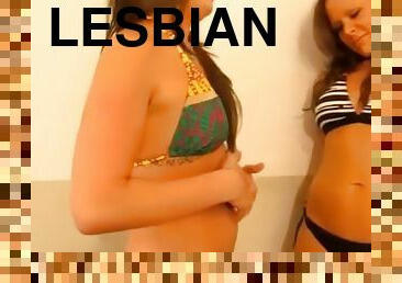 Lesbian belly button torture