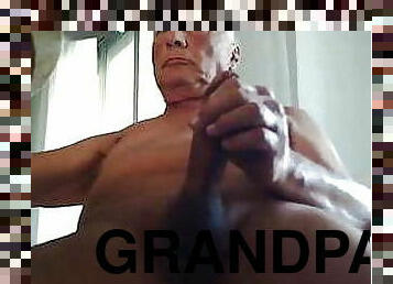 grandpa cum on webcam