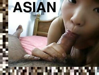 Sex with a squealing Asian girl