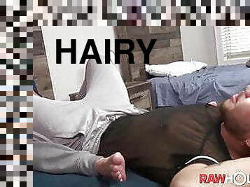Pierced Latino guy banged bareback after hairy ass rimming