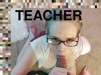 MIss Candie School Girl And Teacher Cum On Face