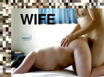 Wife playing