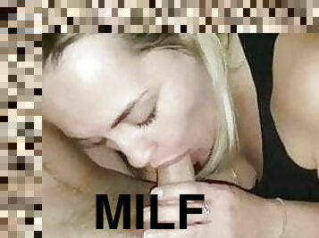 amatööri, suihinotto, milf, kotitekoinen, pov, mälli, blondi, puuma