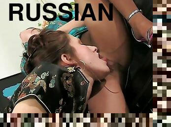 Russian pantyhose lesbian