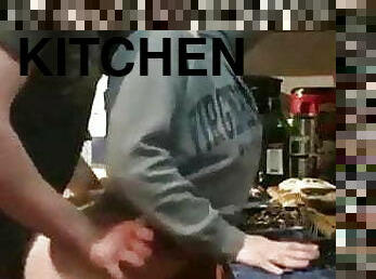 Amazing kitchen sex after a very long vacation 