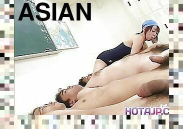 aasialainen, isot-tissit, karvainen, suihinotto, mälliotos, japanilainen, ryhmäseksi, naamalle, vagina, rinnat