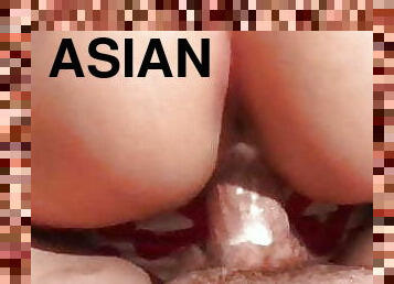 ASIAN fucked doggy gaping ass part 2