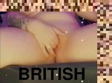 British slut rough finger fuck
