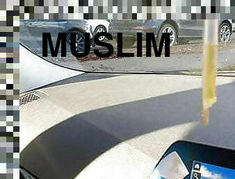Muslim virgin has sex in the car with Pakistani boy