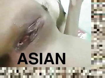 Asian playing toying her pussy 2