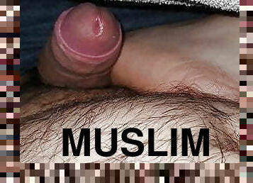 Muslim Step mom footjob under blanket pleasuring step son 