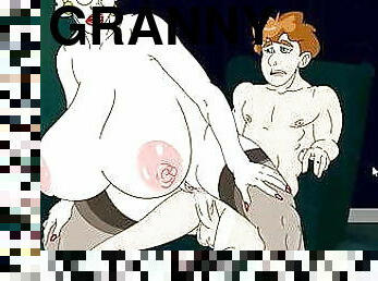 cuatro-patas, anal, abuelita, hardcore, corrida, follando-fucking, bukkake