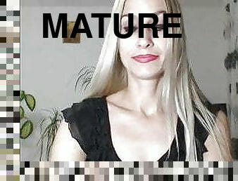 store-patter, behåret, fisse-pussy, amatør, moden, milf, strømper, blond, webcam, hængepatter