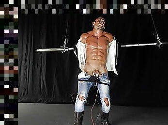 Straight Young Muscle Stud Takes Hardcore BDSM Punishment