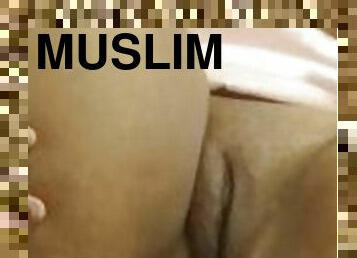 Muslim girl plays with dildo x