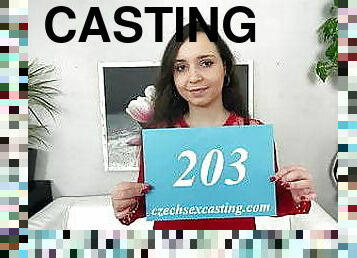 Chubby girl tries her luck at the casting