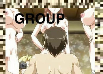 Anime big tits girls group anal hardsex
