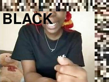 “who wants to lick/eat AlliyahAlecia ugly, dirty, messy, black pussy” says a dumb b** - reaction