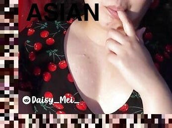Cute Asian Cumslut Daisy Mei Plays With Cum On Tits - Pleasure Squad VIP