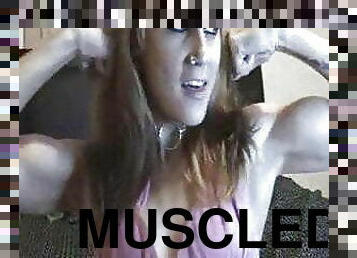 Webcam muscle fitness girl
