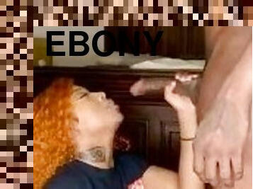 Ginger ebony eating dick for dinner. Subscribe to my FREE Onlyfans!!