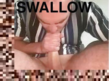 Cumming in my own mouth and swallow it all